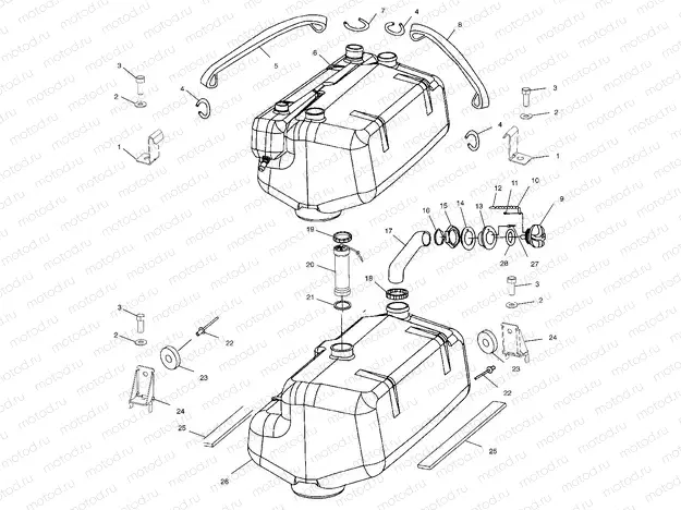 FUEL TANK - W025198C/D/I (4971357135A09) | FUEL TANK - W025198C/D/I (4971357135A09)