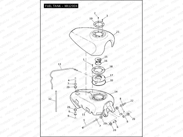 FUEL TANK - XR1200X