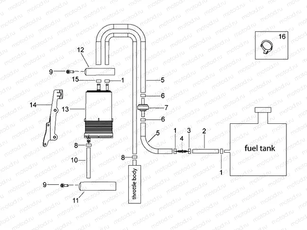 Fuel vapour recover system
