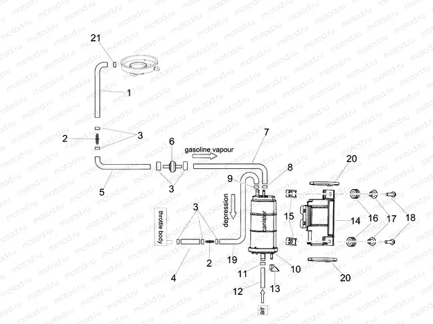 Fuel vapour recover system