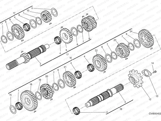GEAR BOX [MOD:SCR800CR]