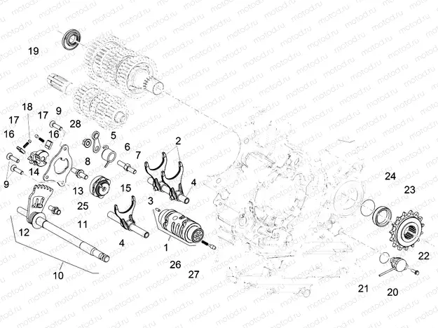 Gear box selector