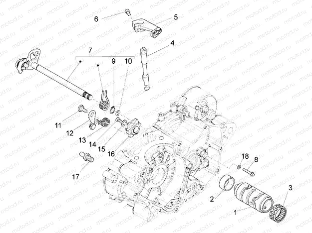 Gear box / Selector / Shift cam