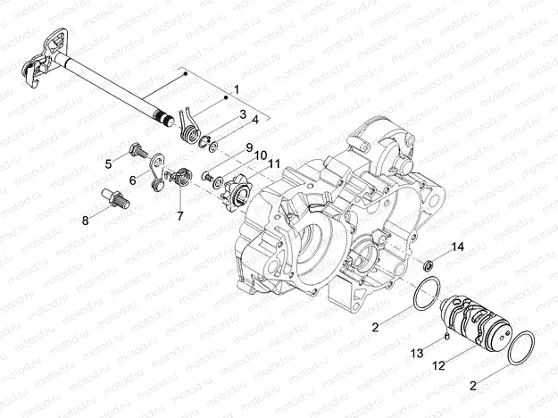 Gear box / Selector / Shift cam