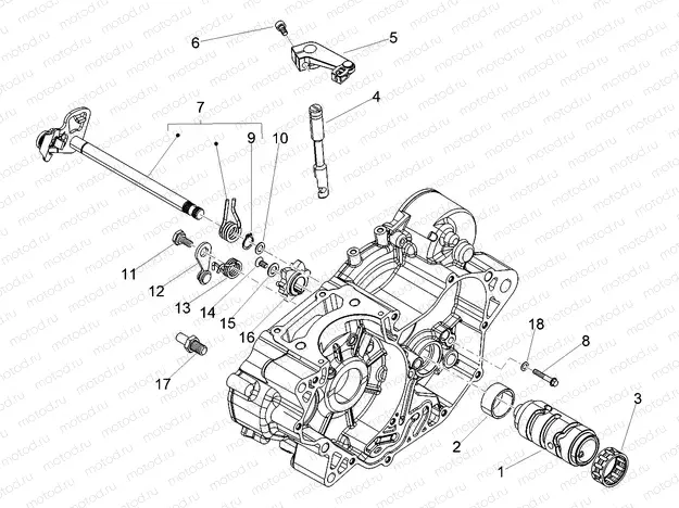Gear box / Selector / Shift cam