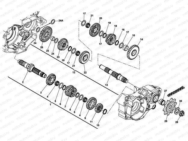 GEAR BOX (TE-TXC)