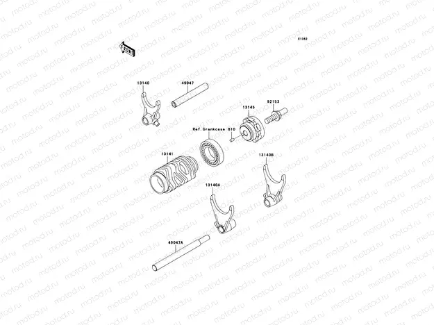 Gear Change Drum/Shift Fork(s)