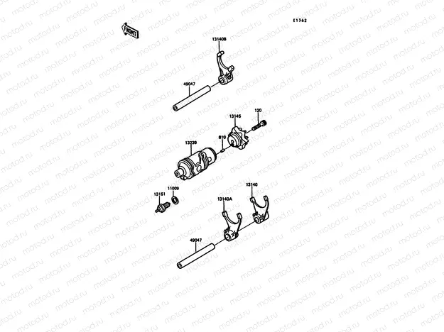 Gear Change Drum/Shift Fork(s)