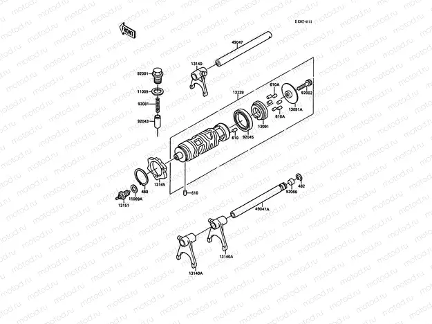 Gear Change Drum/Shift Fork(s)