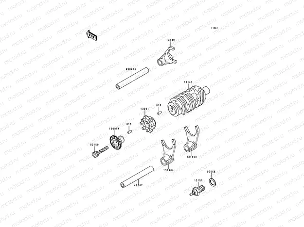 Gear Change Drum/Shift Fork(s)
