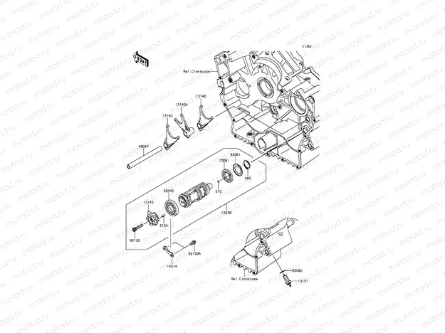Gear Change Drum/Shift Fork(s)