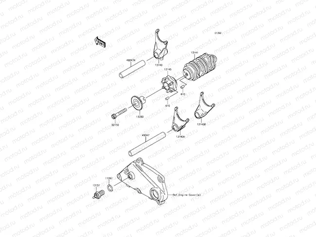 Gear Change Drum/Shift Fork(s)