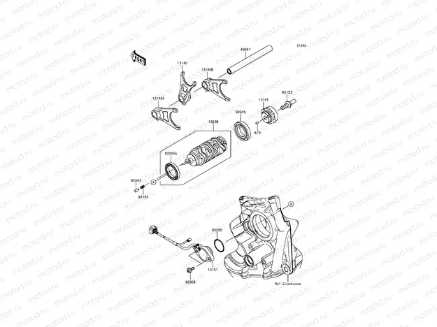 Gear Change Drum/Shift Fork(s)