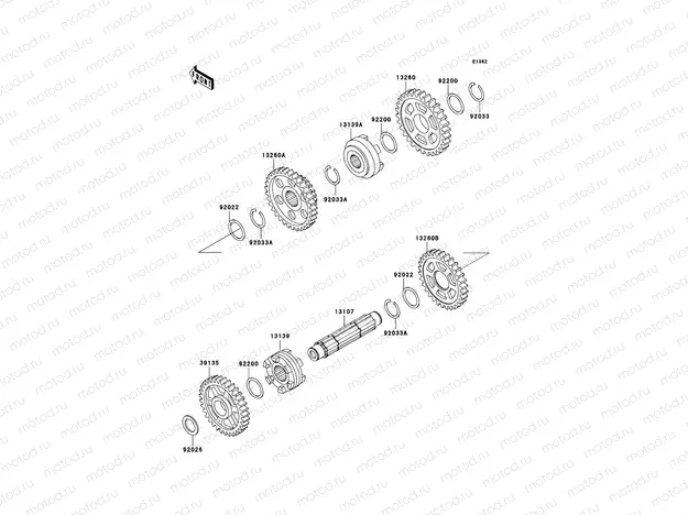 Gear Change Drum/Shift Fork(s)
