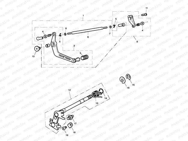Gear Change Mechanism Ex. 675R