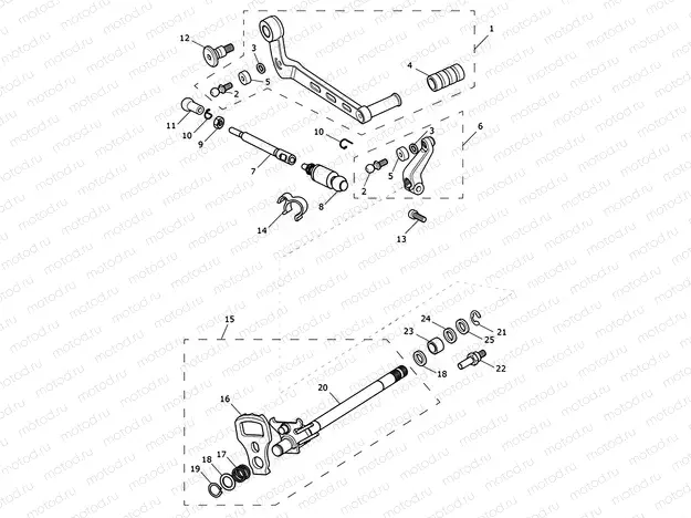 Gear Change Mechanism - US & CA Only - 898122
