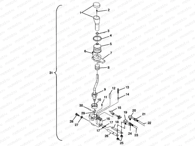 GEAR SELECTOR 2X4 300 W957530 (4930053005C004) | GEAR SELECTOR 2X4 300 W957530 (4930053005C004)