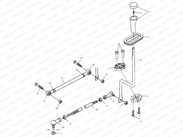 GEAR SELECTOR - A02BG50AA/AC (4970027002C08) | GEAR SELECTOR - A02BG50AA/AC (4970027002C08)