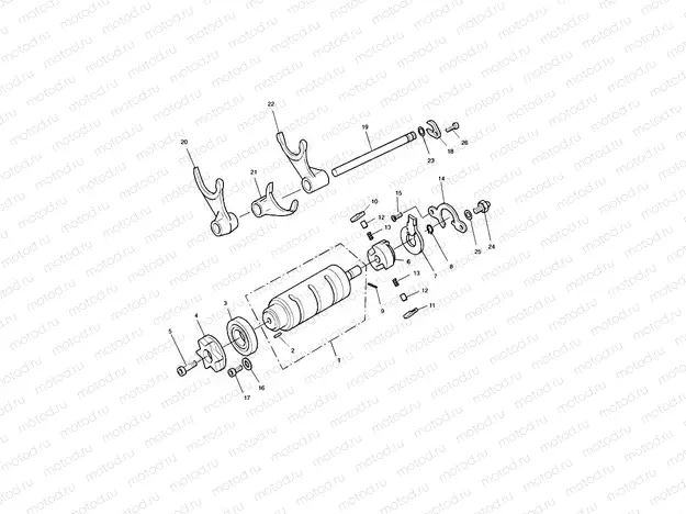 Gear Selector Drum