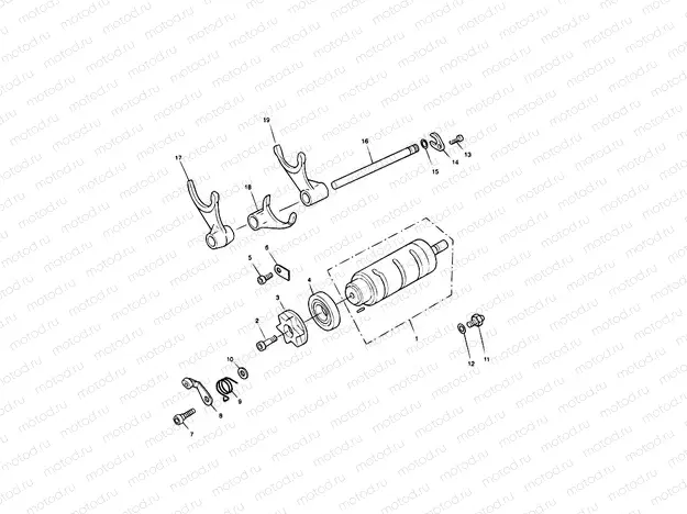 Gear Selector Drum