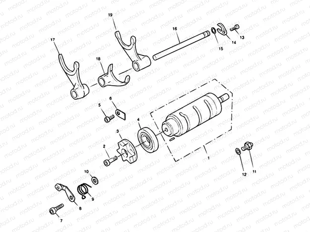 Gear Selector Drum