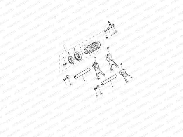 Gear Selector Drum