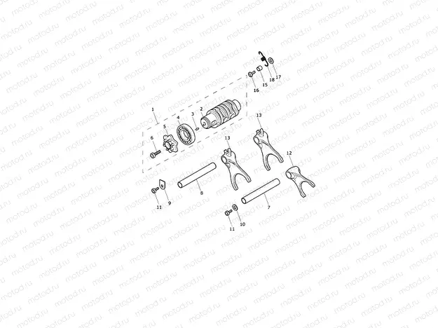 Gear Selector Drum