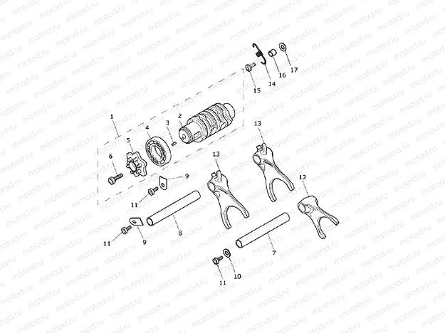 Gear Selector Drum
