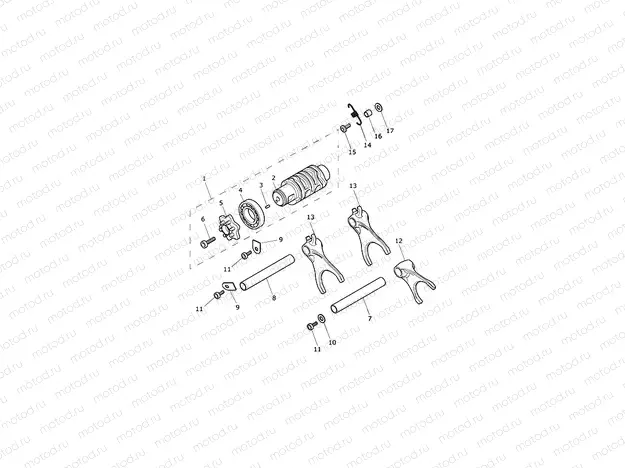 Gear Selector Drum