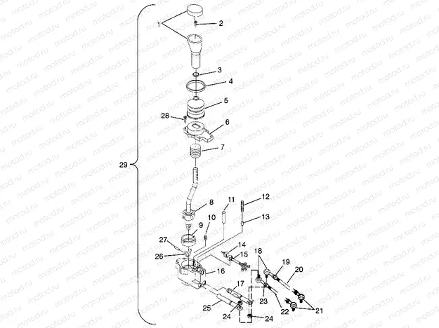 GEAR SELECTOR Magnum 2X4 W967544 (4936033603C003) | GEAR SELECTOR Magnum 2X4 W967544 (4936033603C003)