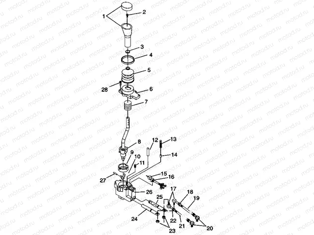 GEAR SELECTOR Sportsman 4x4 W968040 (4935943594C010) | GEAR SELECTOR Sportsman 4x4 W968040 (4935943594C010)