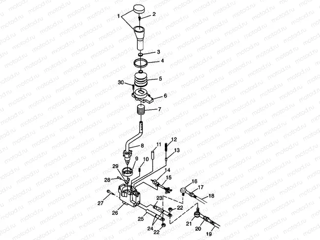 GEAR SELECTOR XPLORER 400L W98CC38C (4945414541C011) | GEAR SELECTOR XPLORER 400L W98CC38C (4945414541C011)