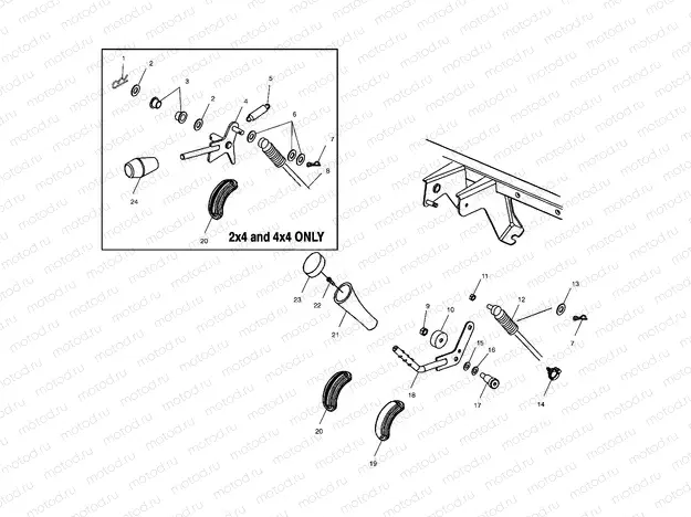 GEAR SELECTOR/DIFFERENTIAL LOCK - C11RB42AA/C11RD50AA/AB/C11RF50AA (4981898189D12) | GEAR SELECTOR/DIFFERENTIAL LOCK - C11RB42AA/C11RD50AA/AB/C11RF50AA (4981898189D12)