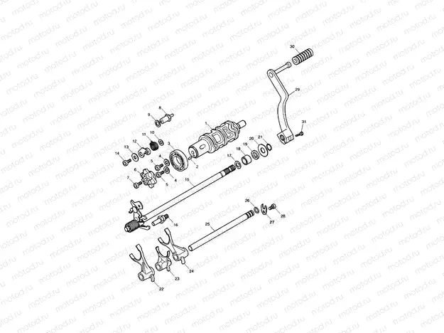 Gear Selectors and Pedal