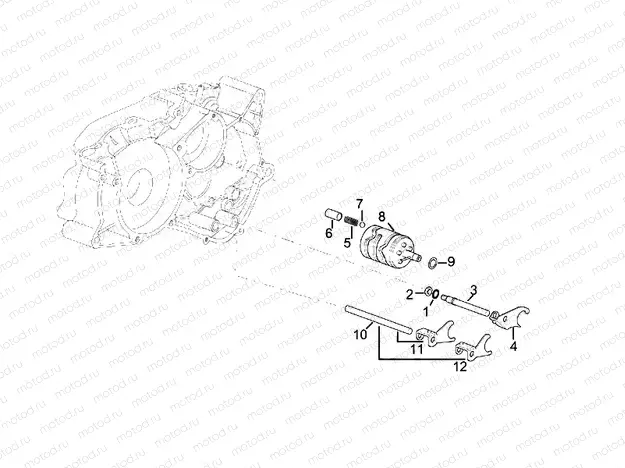 Gearbox driven shaft II