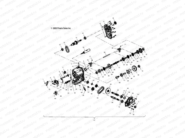 GEARCASE - A04CH59AF/AH/AJ/AT/AV (4986108610C13) | GEARCASE - A04CH59AF/AH/AJ/AT/AV (4986108610C13)
