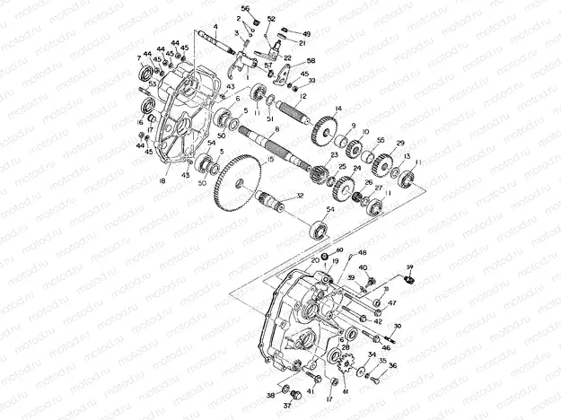 GEARCASE ASSEMBLY 350 2X4 / W927539 (4922882288025A) | GEARCASE ASSEMBLY 350 2X4 / W927539 (4922882288025A)