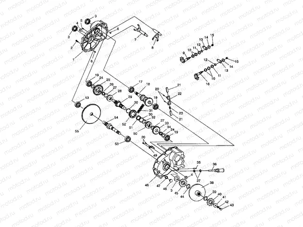 GEARCASE ASSEMBLY Sportsman 4X4 / W938039 (4926382638033A) | GEARCASE ASSEMBLY Sportsman 4X4 / W938039 (4926382638033A)
