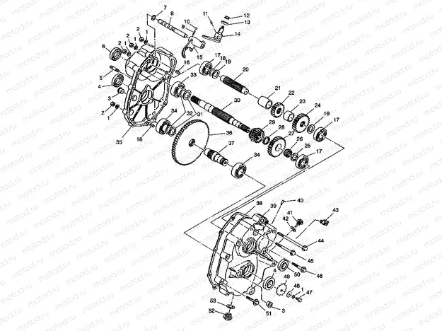 GEARCASE ASSEMBLY Trail Blazer W937221 (4924082408027A) | GEARCASE ASSEMBLY Trail Blazer W937221 (4924082408027A)