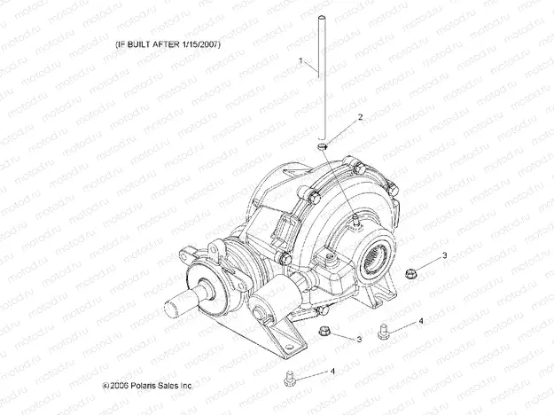 GEARCASE | GEARCASE, MOUNTING, REAR (BUILT AFTER 1/15/07) - R07RH50AF/AR/AT (49RGRGEARCASEMTGRR077004X4)