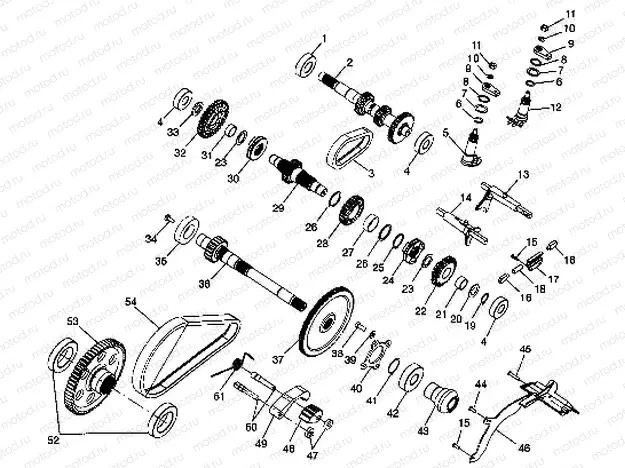 GEARCASE (Internal Components) - A99CH33CB (4945964596d001) | GEARCASE (Internal Components) - A99CH33CB (4945964596d001)