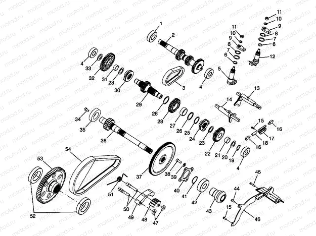 GEARCASE (Internal Components) - W98CH50A (4945714571d001) | GEARCASE (Internal Components) - W98CH50A (4945714571d001)