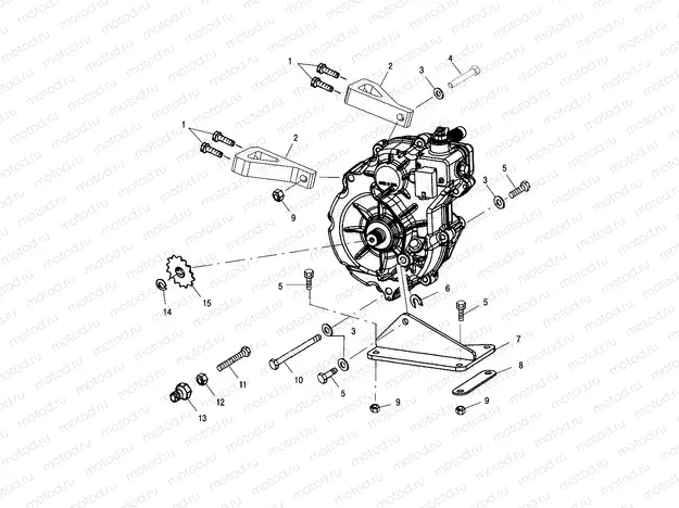 GEARCASE MOUNTING - A01BA50AA (4963716371B013) | GEARCASE MOUNTING - A01BA50AA (4963716371B013)