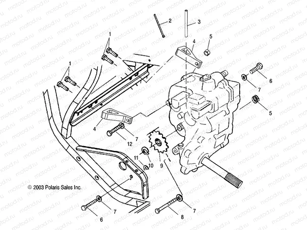 GEARCASE MOUNTING - A04CL50AA (4986288628C08) | GEARCASE MOUNTING - A04CL50AA (4986288628C08)