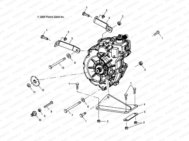 GEARCASE MOUNTING - A05BA25CA/CB (4994739473C05) | GEARCASE MOUNTING - A05BA25CA/CB (4994739473C05)
