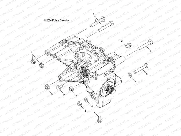 GEARCASE MOUNTING | GEARCASE MOUNTING, REAR - A05MH68AP (4999609960D07)
