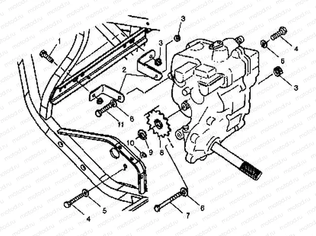 GEARCASE MOUNTING - W98BC50A (4944994499c001) | GEARCASE MOUNTING - W98BC50A (4944994499c001)