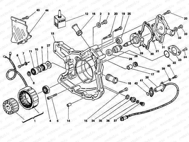 GENERATOR COVER FMM< 003123 » IGNITION SYSTEM