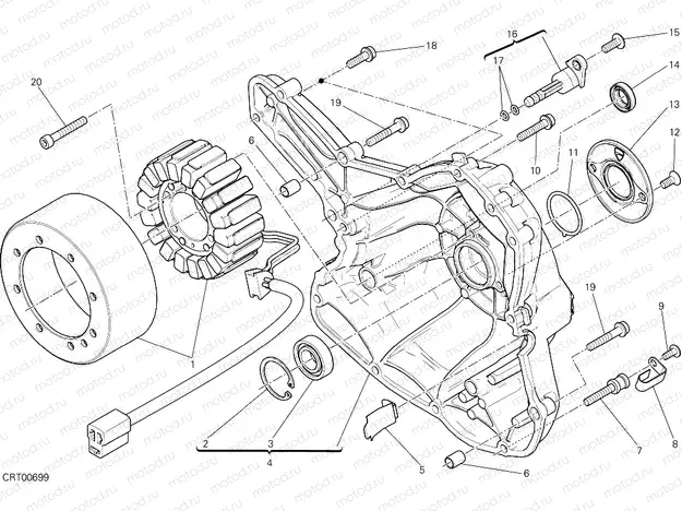 GENERATOR COVER [MOD:SCR800CR]
