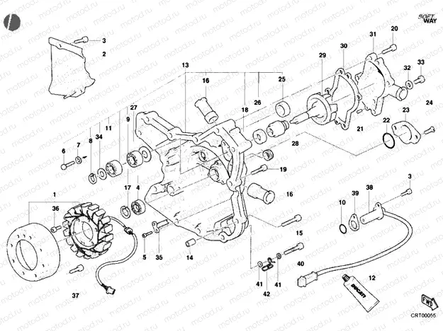 GENERATOR COVER - WATER PUMP » COOLING SYSTEM
